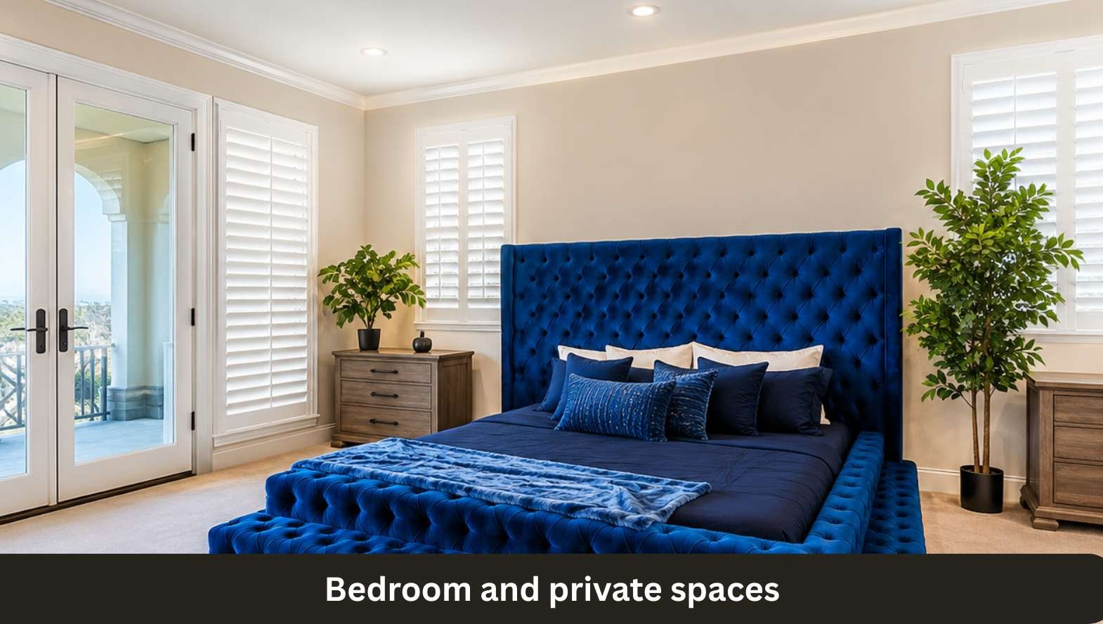 Bedroom and private spaces