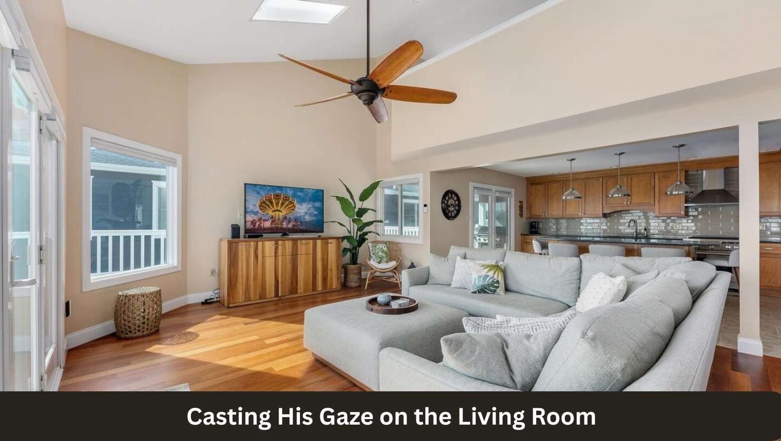 Casting His Gaze on the Living Room Casting His Gaze on the Living Room
