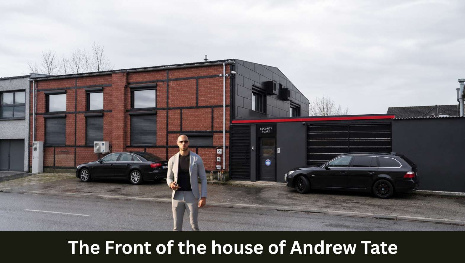 The Front of the house of Andrew Tate