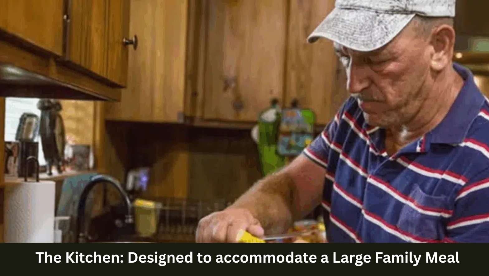 The Kitchen_ Designed to accommodate a Large Family Meal The Kitchen_ Designed to accommodate a Large Family Meal