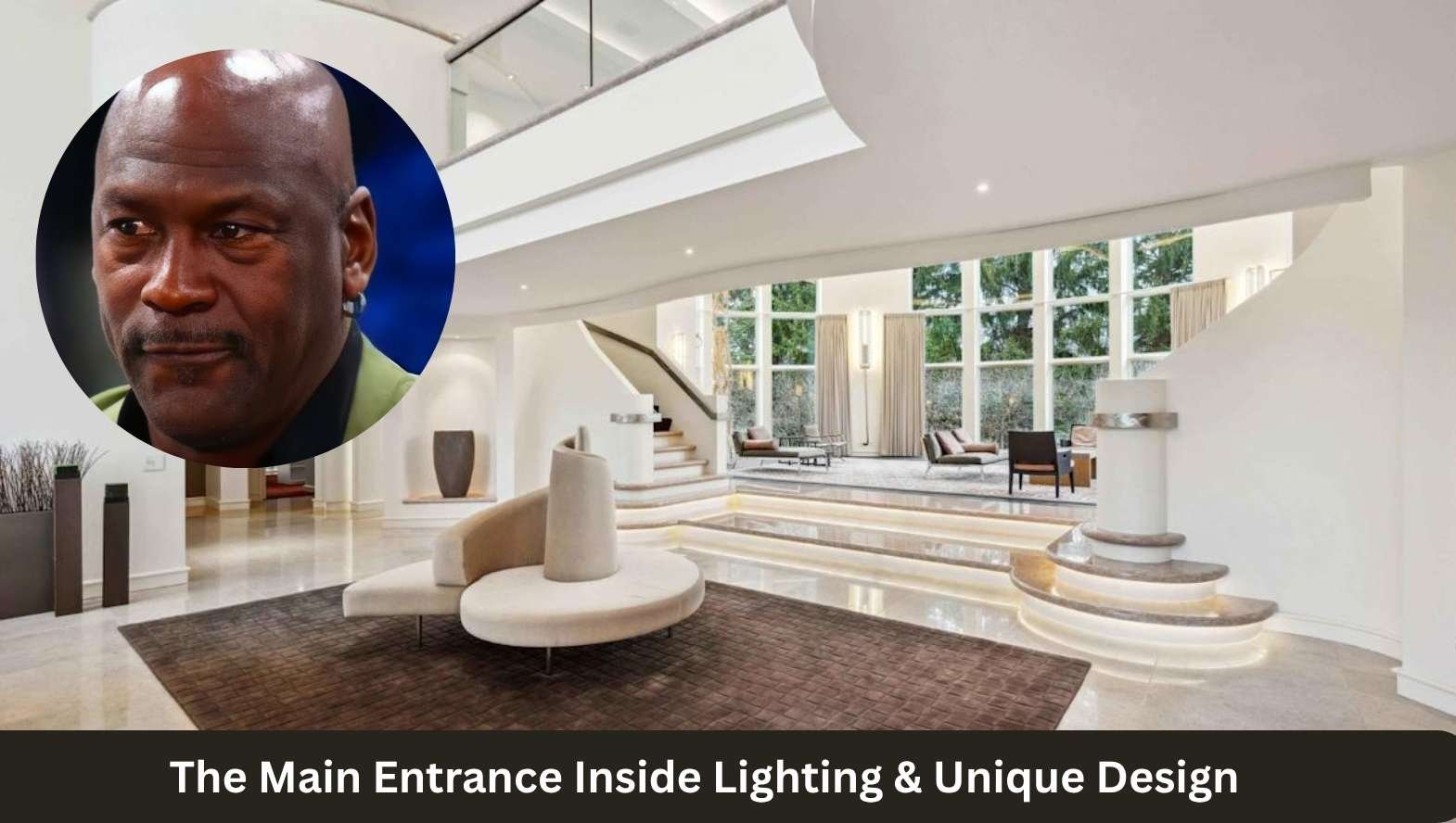 The Main Entrance Inside Lighting & Unique Design