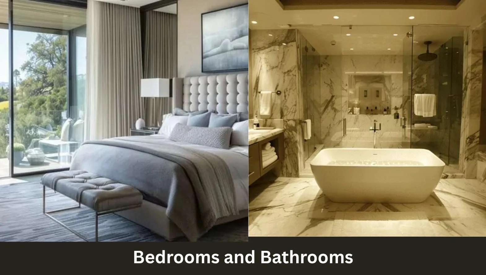 Bedrooms and Bathrooms Bedrooms and Bathrooms