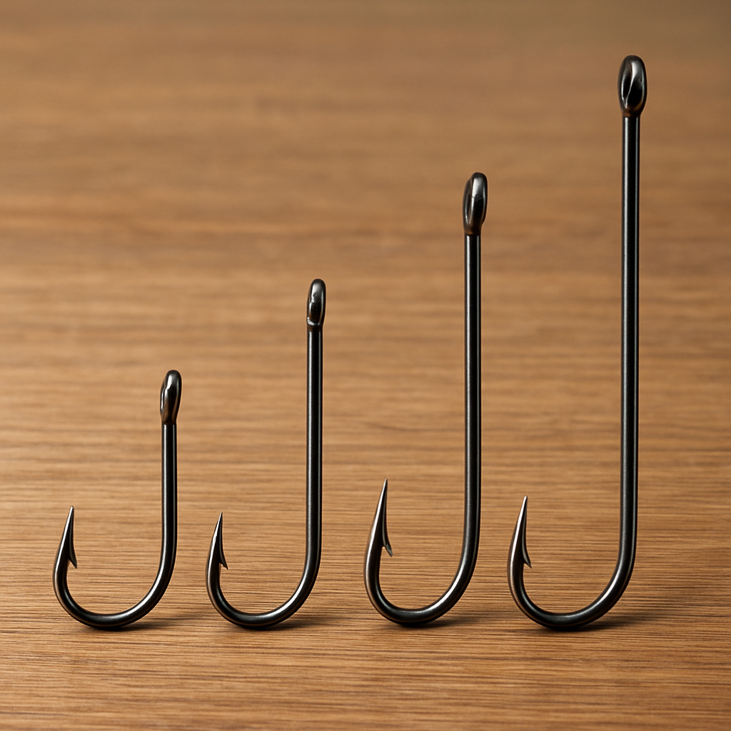 bar-chart-style visual representation of hook type popularity on a table background